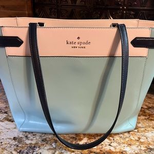 Kate Spade light blue/aqua ‘work’ bag